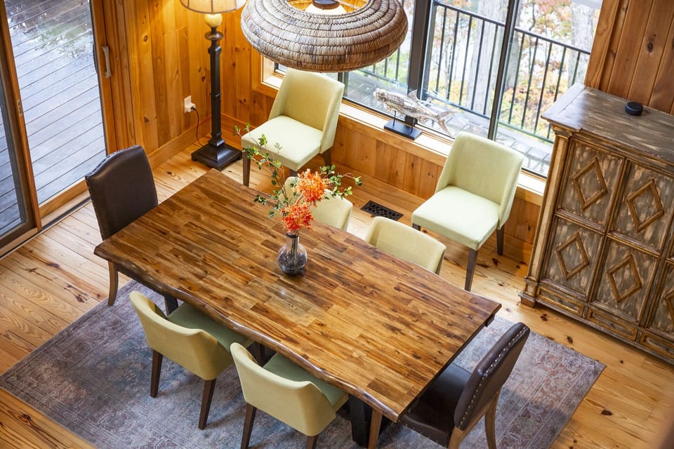 Dining area birdseye view