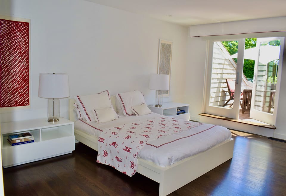 Red bedroom