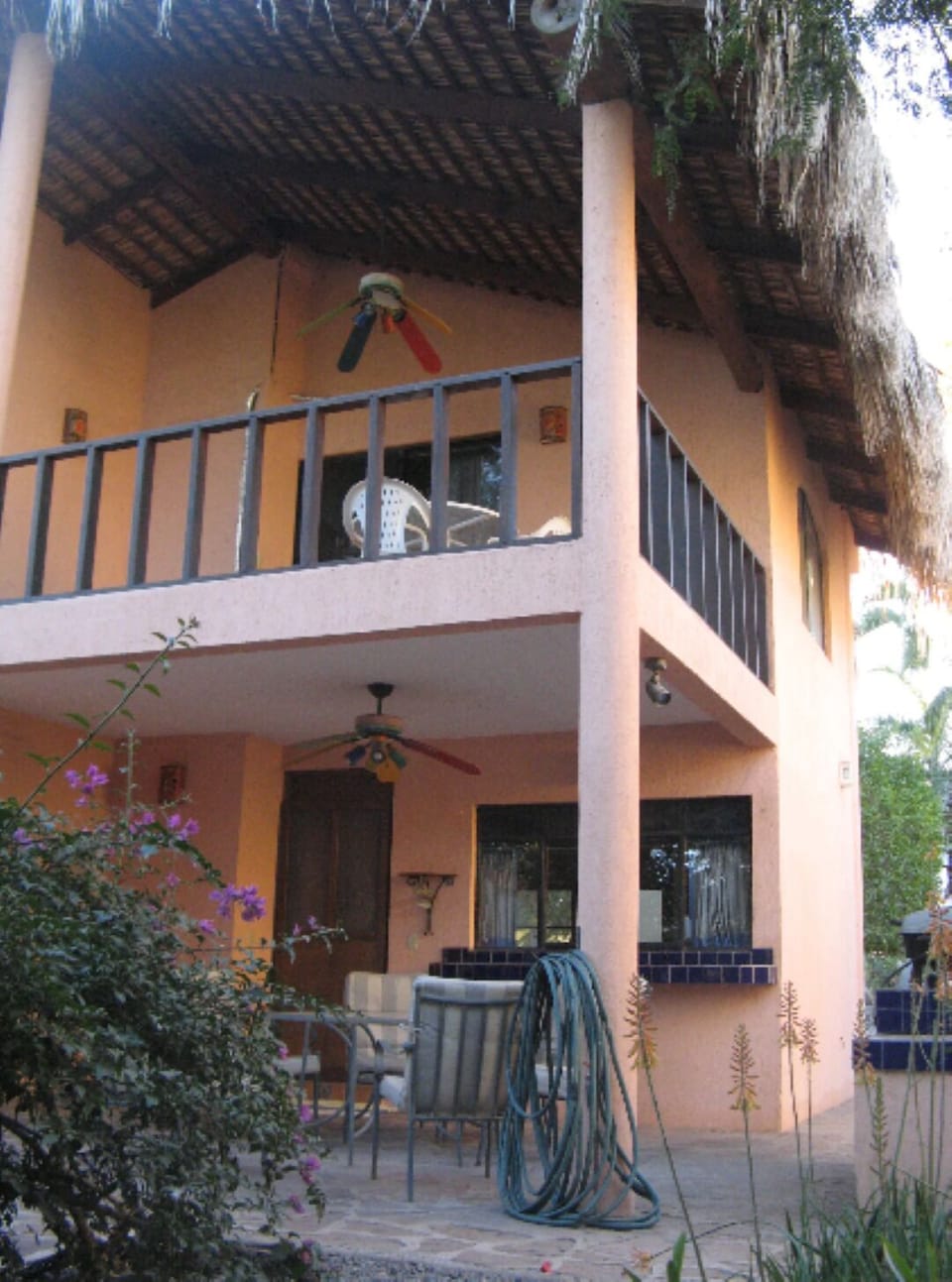 The backyard looking at the casita
