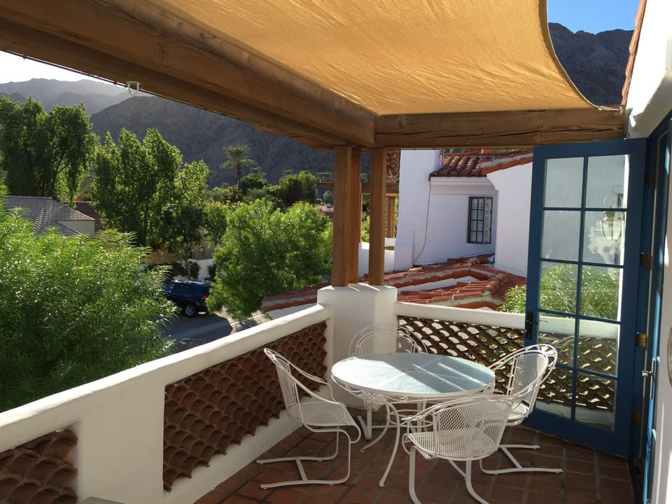 Main deck. Private with spectacular mountain views.