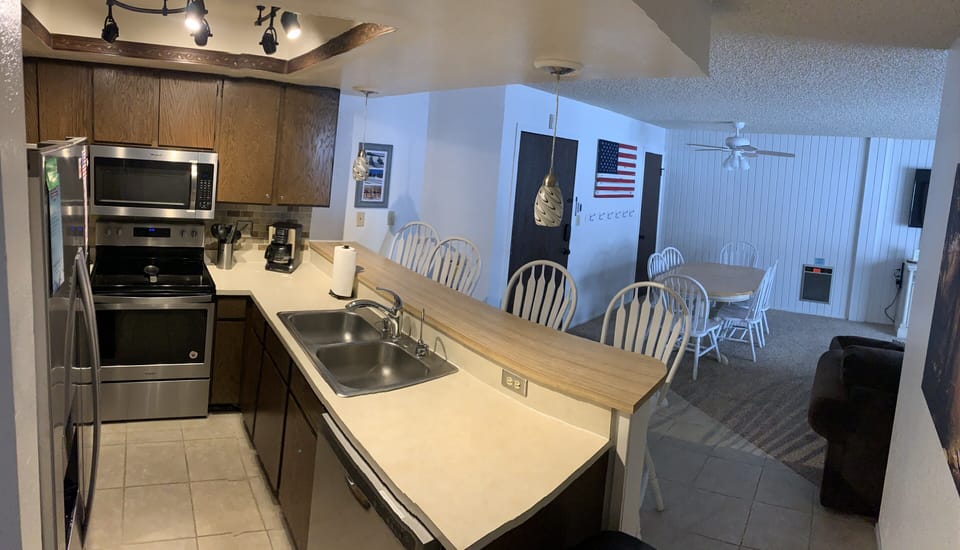 Kitchen bar seats 4