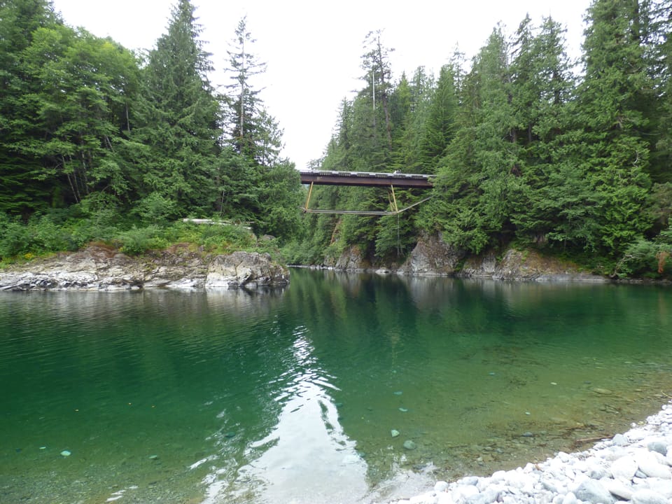 Swim pool in the river near to Avatar Grove