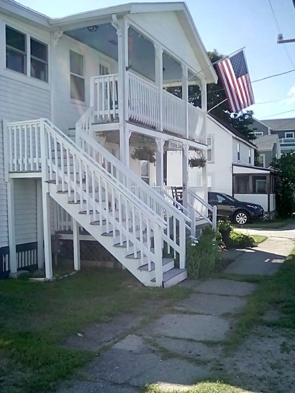 Upper Cottage offers exclusive access to second story front porch