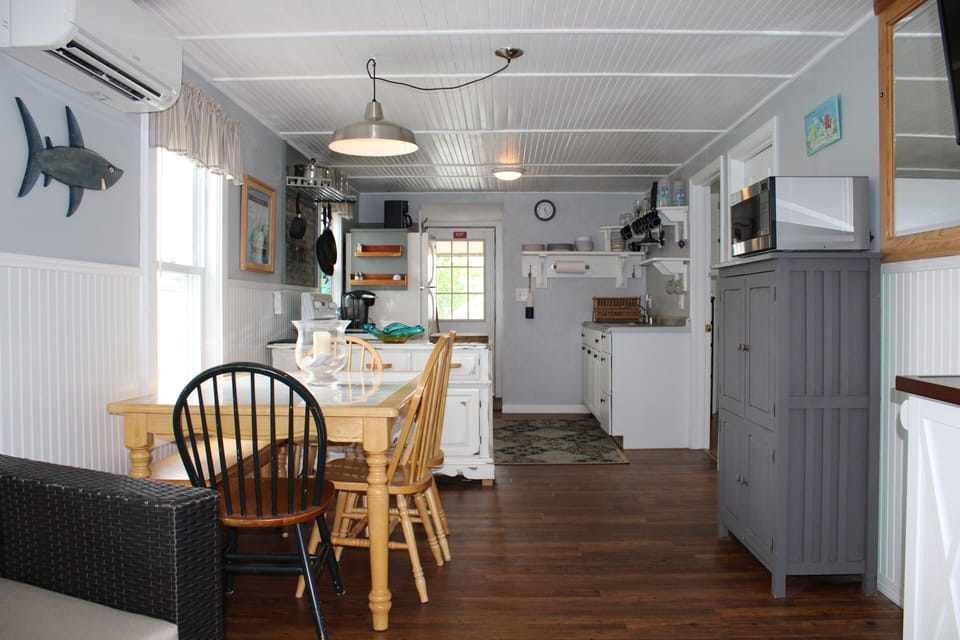 Dining area is open concept.