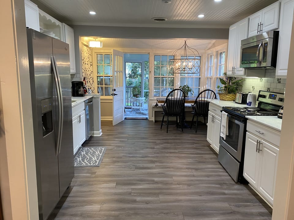 Kitchen-opening onto Back Porch 