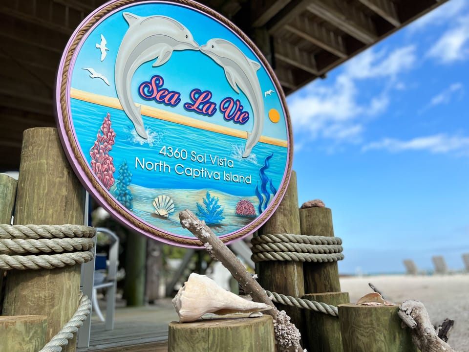 Keep an open eye for dolphins right off the beach in front of the house.