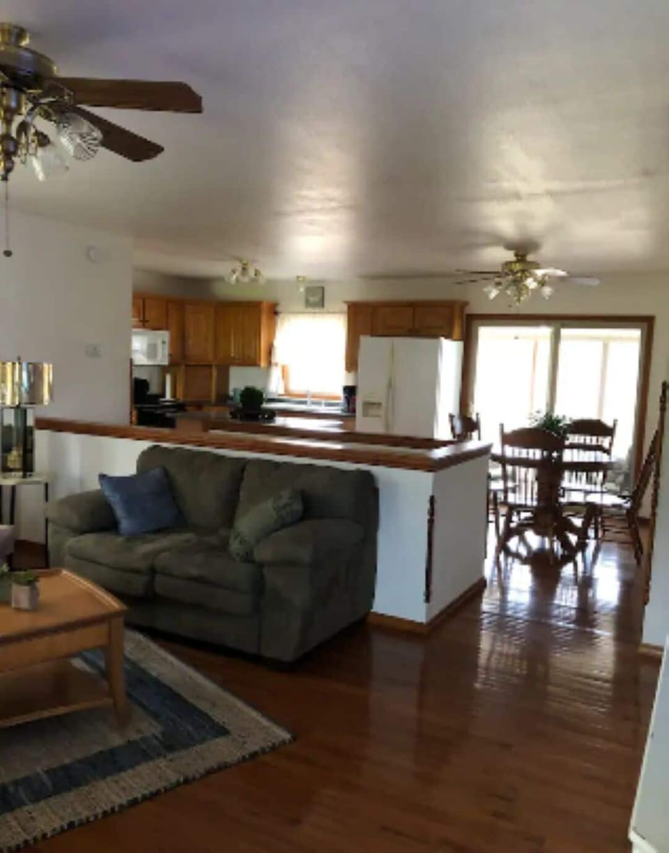 Living, Dining, Kitchen areas
