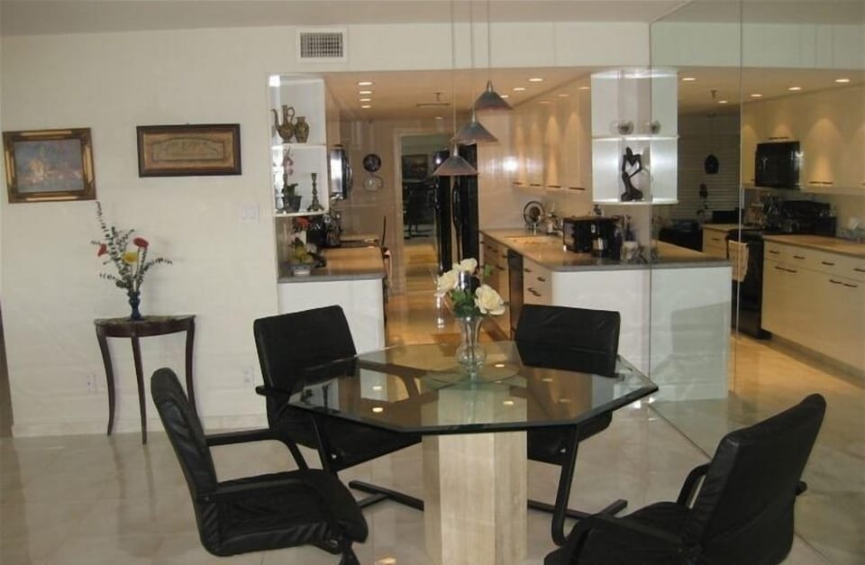 View of Dining Table & Kitchen beyond