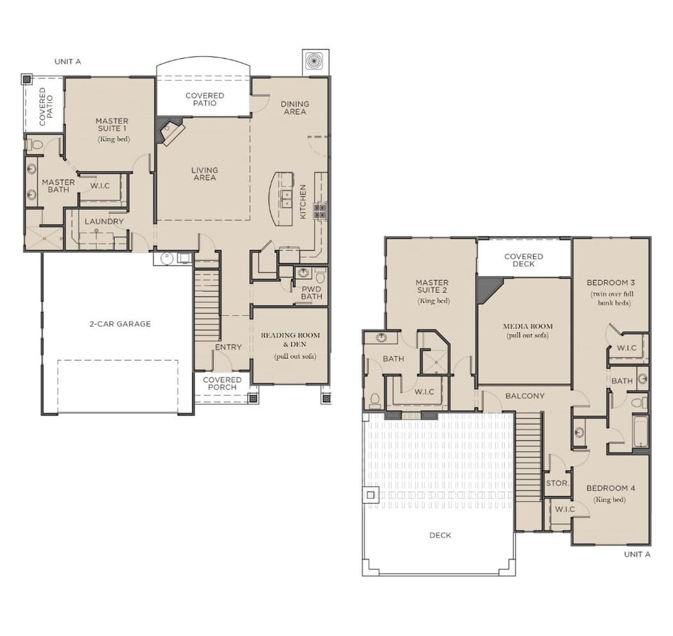 Beautifully designed space for gathering, dining, privacy or slumber. 