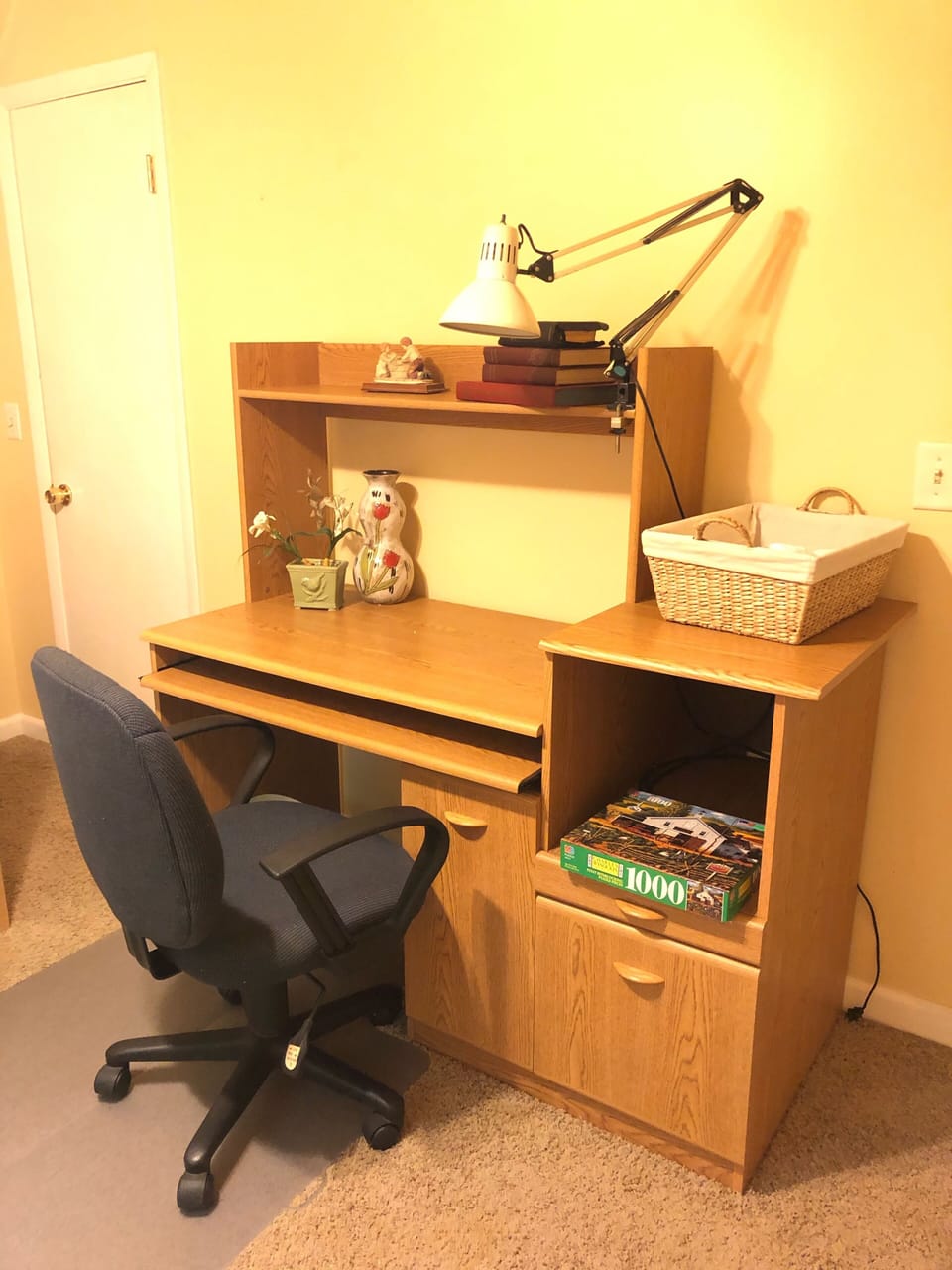 Upstairs bedroom desk