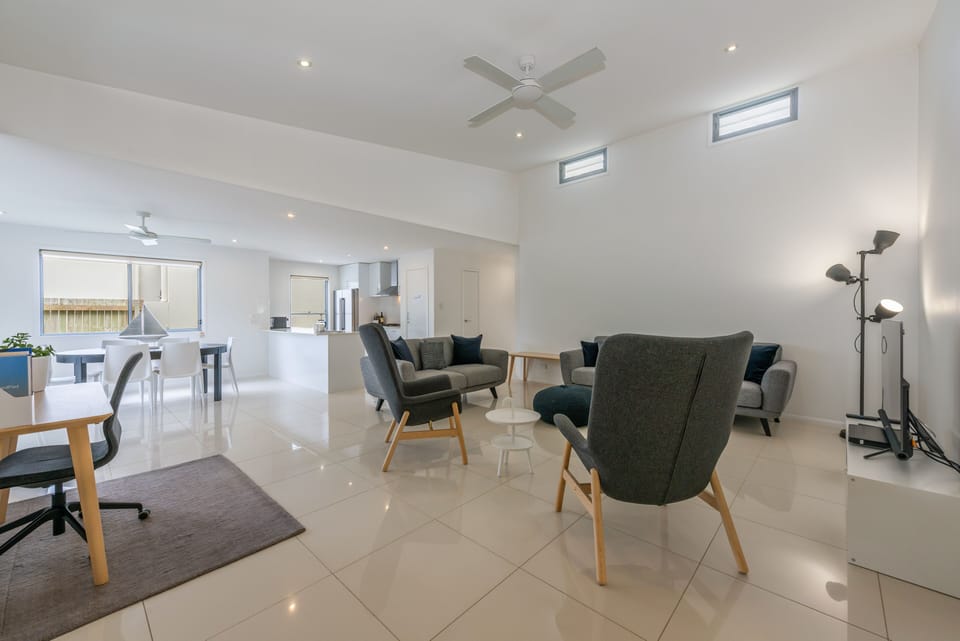 Open plan living, dining, kitchen