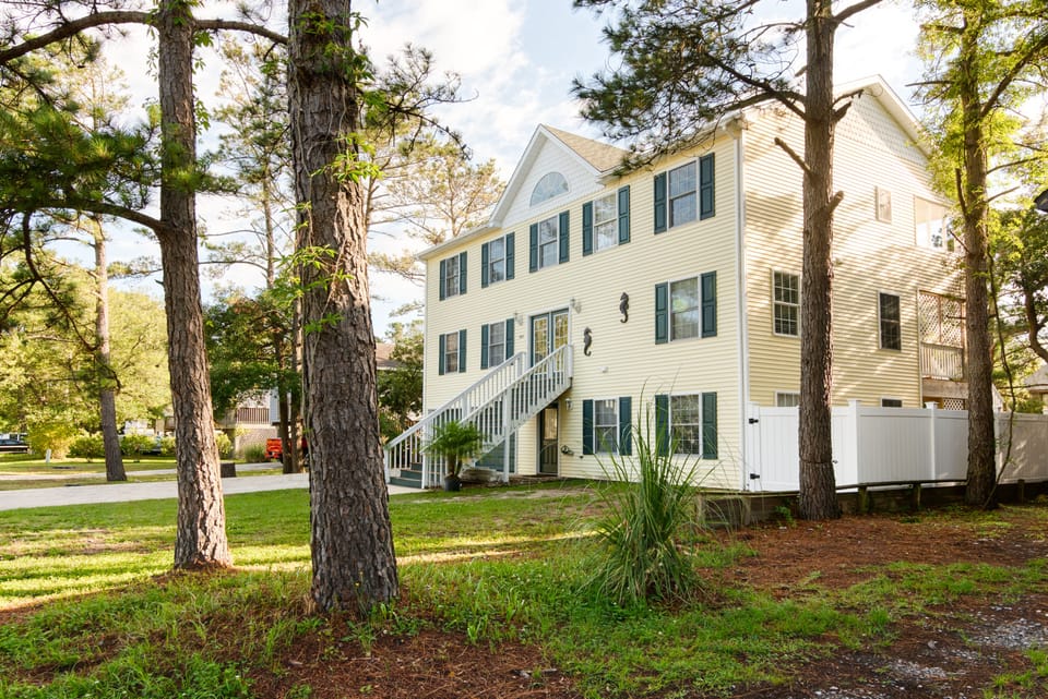 Front of the house from an angle.