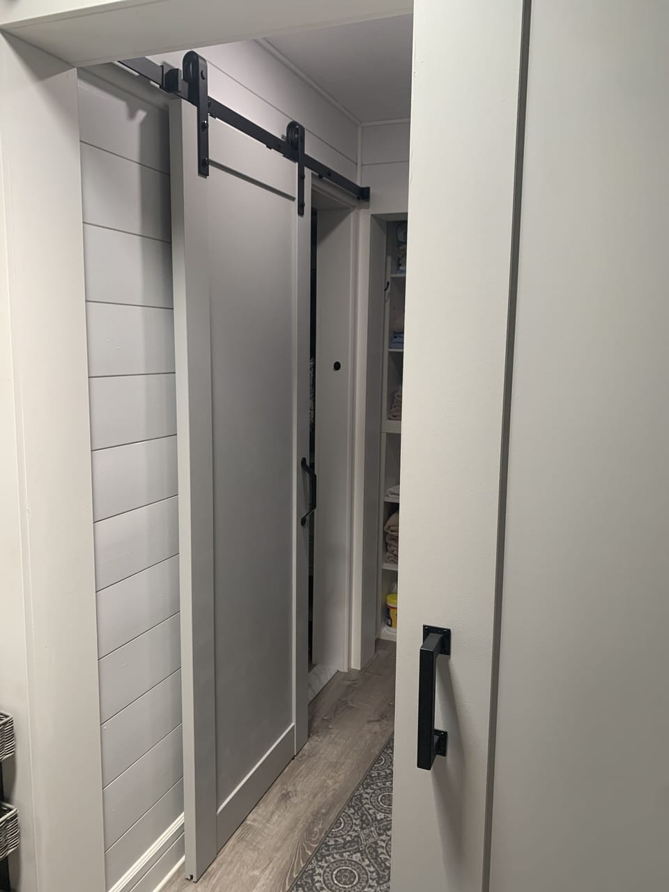 Master hall leading to private bathroom
