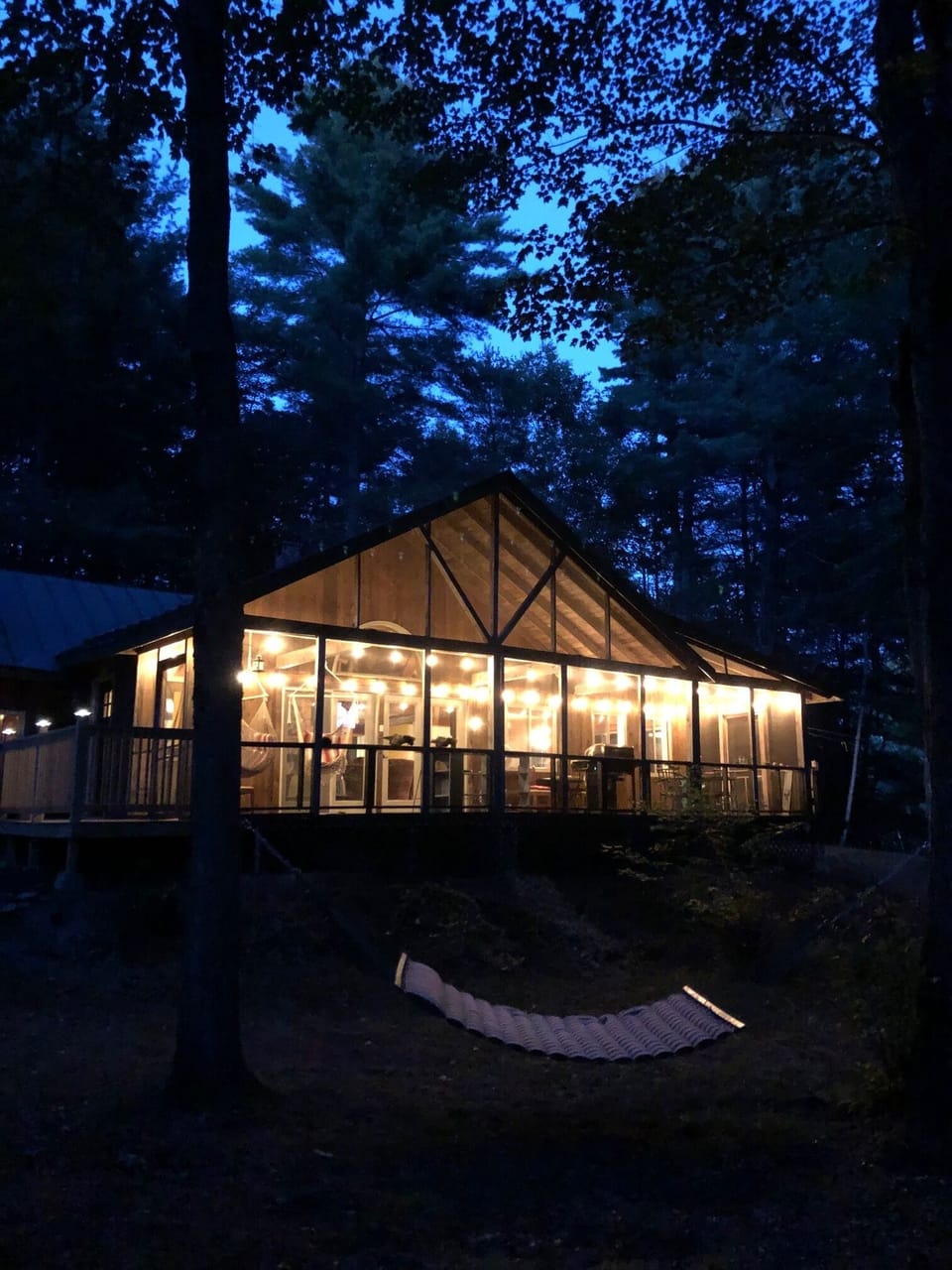 Camp at night