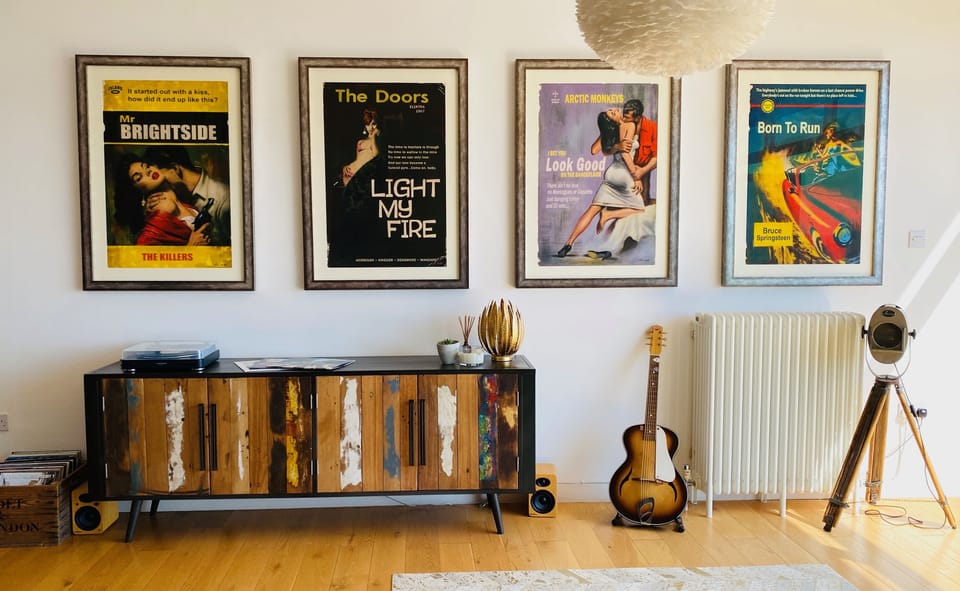 Sitting room (with new artwork!)