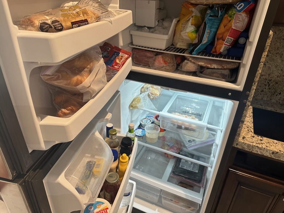 Lots of fridge space.  New fridge, all appliances new.