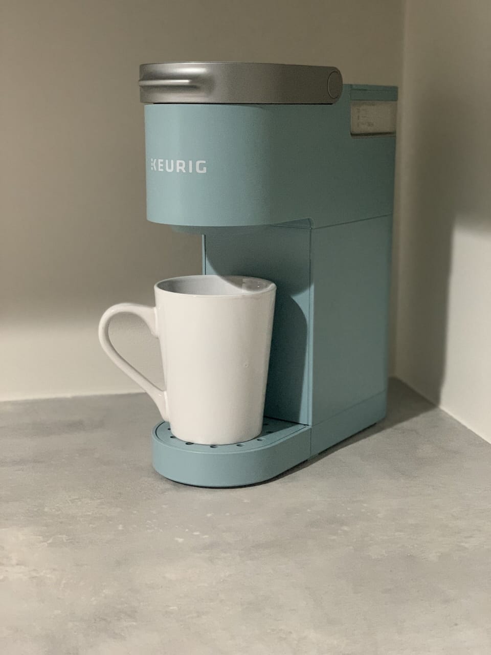 Keurig single serve regular sized pods. Don’t forget your creamer and pods. 