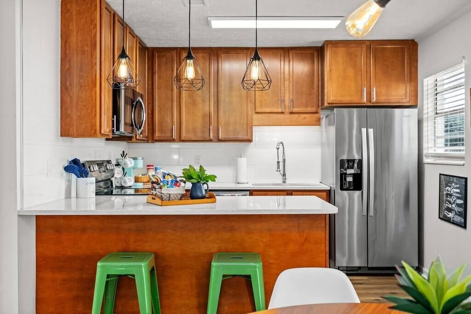 Clean and updated, this kitchen has everything you need.