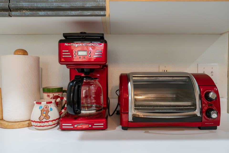 Traditional Drip Coffee Maker, Toaster Oven
