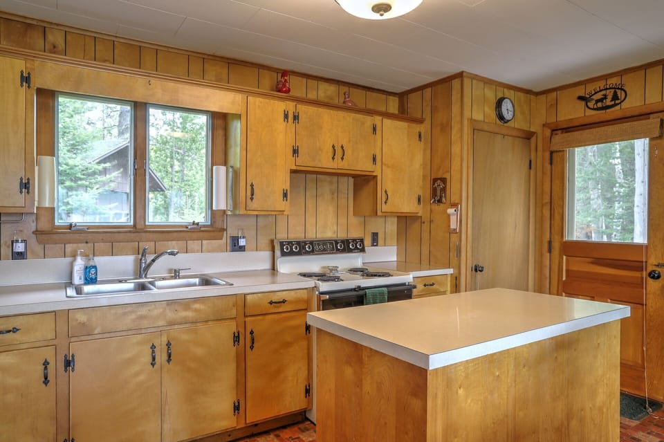 Plenty of counter space with the kitchen