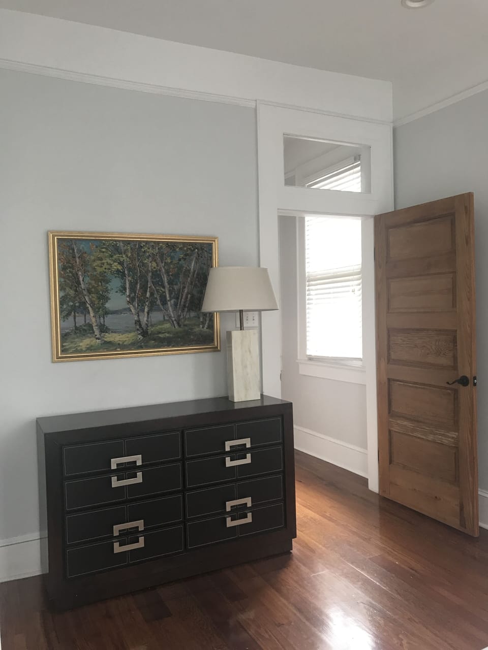 Front/king bedroom with view to hall.