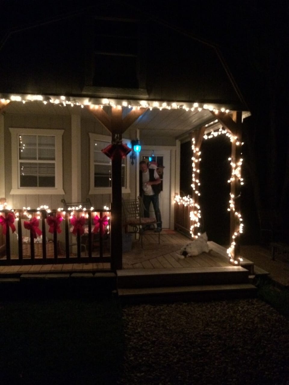 Christmas at the cabin.
