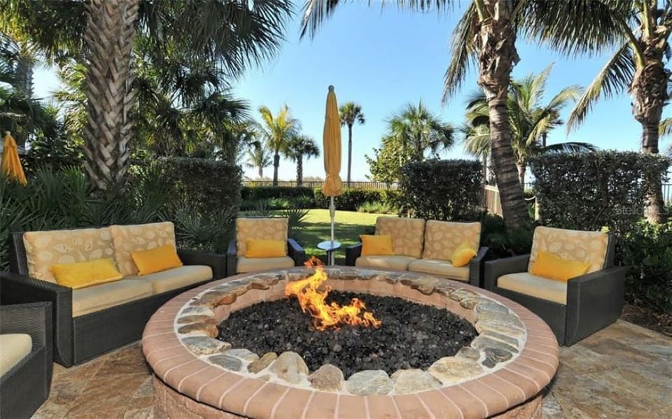 Resort fire pit.