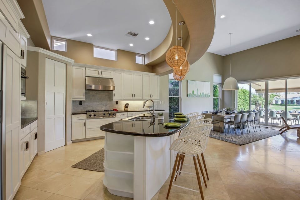 The gourmet, fully-equipped kitchen is where the magic happens! Our concierge service can custom stock the fridge with your favorite groceries prior to your arrival