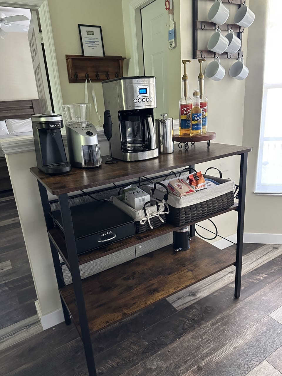 We have added an espresso machine for that perfect latte! 