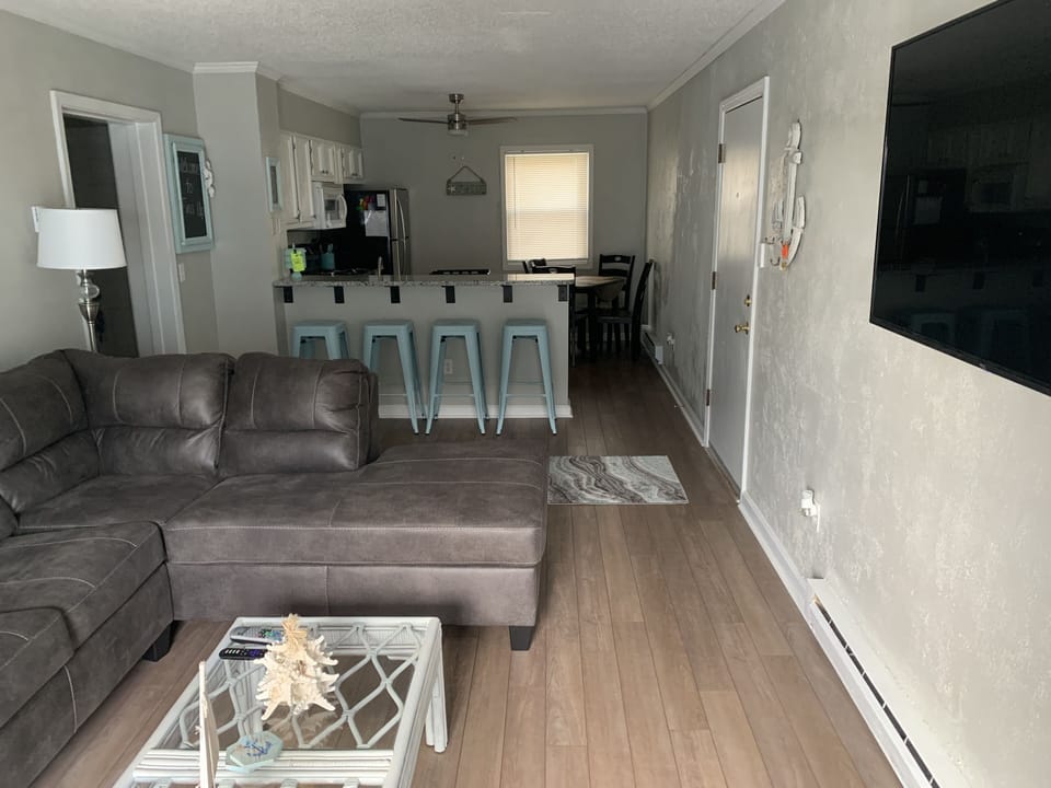 Open concept living room and kitchen