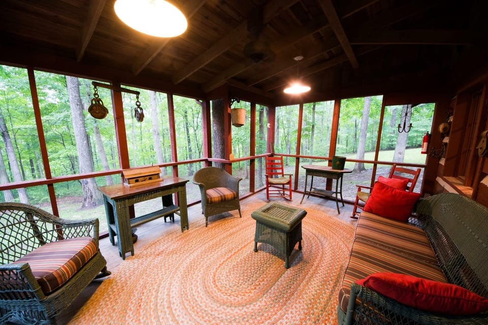Peaceful days and evenings spent on screened in porch