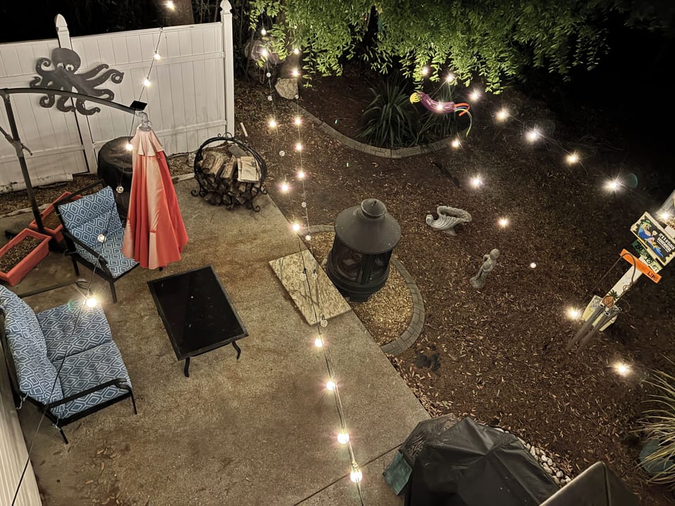 Private large patio to entertain your group