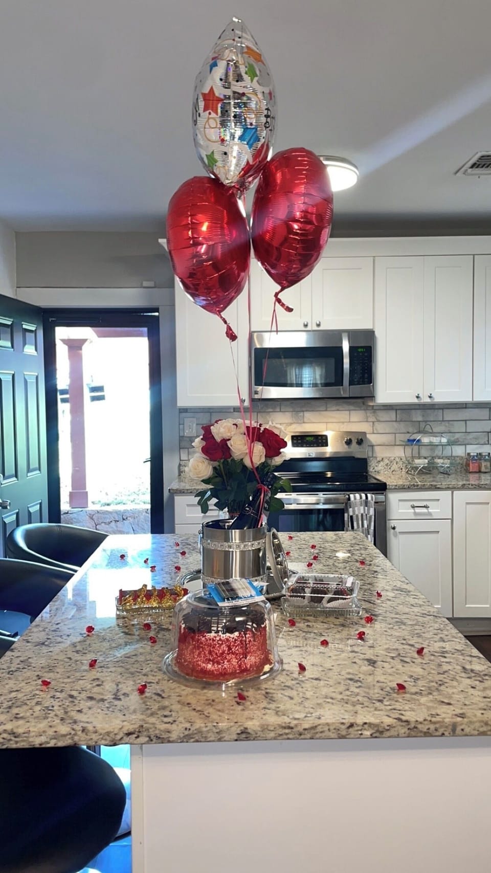 Pictured is the birthday experience an addition guests can add when staying