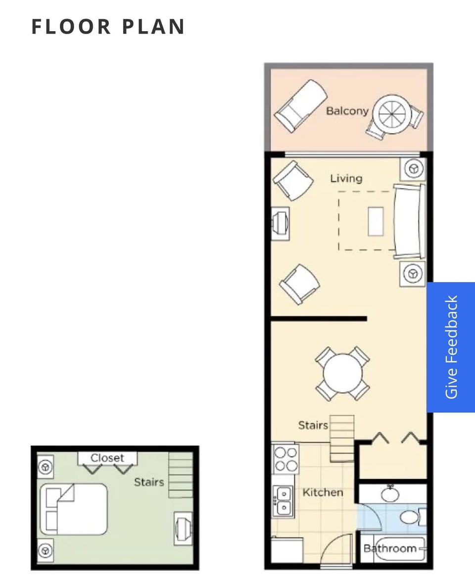Studio loft layout. Please specify if you specifically want this option.