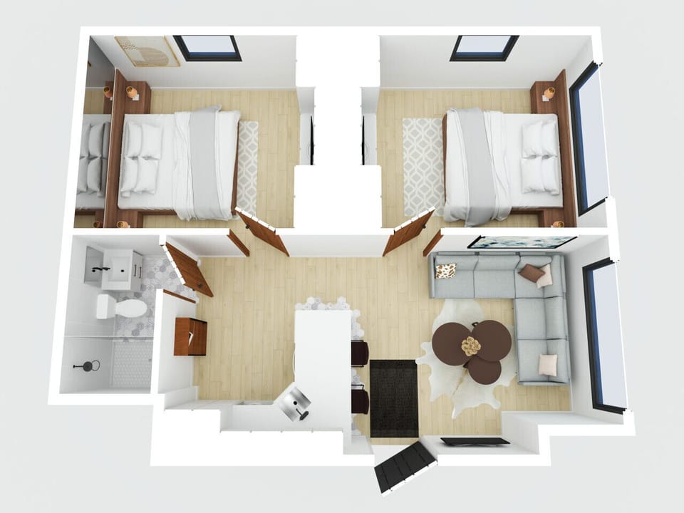 Interior Floor Plan of V1 at Vintage House.
