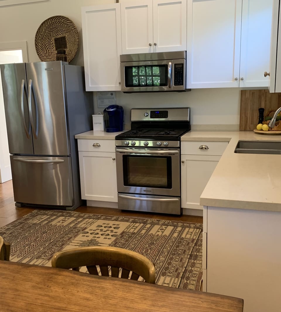Kitchen is fully stocked