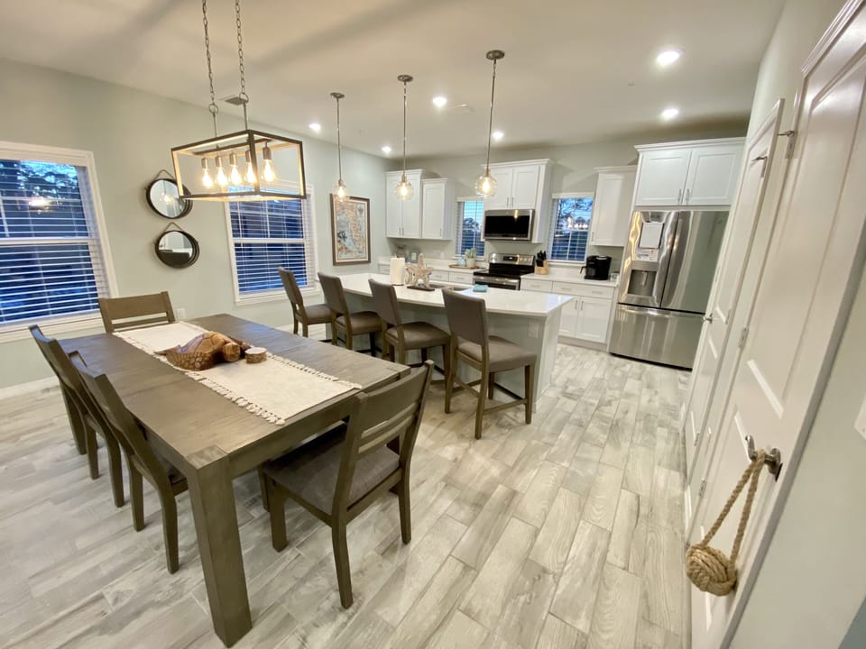 Dining table and Kitchen