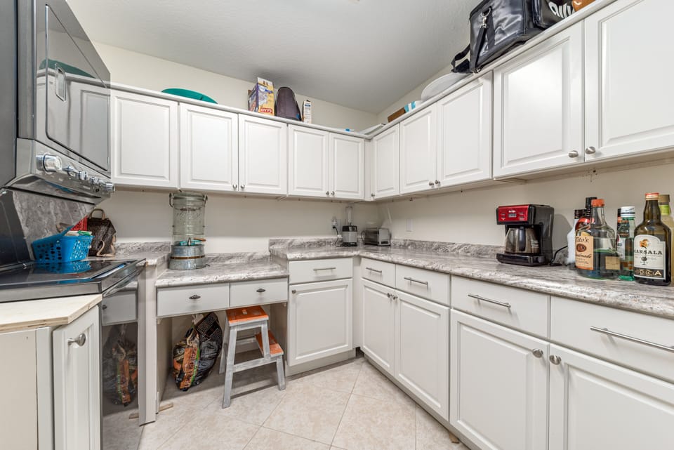 Butler kitchen...Every appliance you will possibly need is stored in here.  