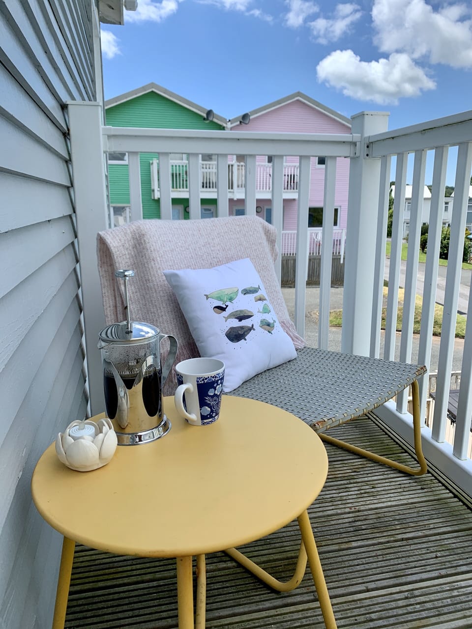 Master bed balcony - rear view 