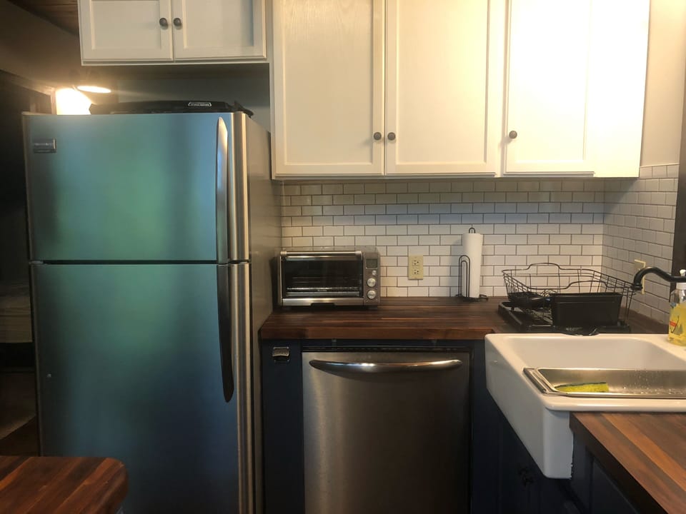 Stainless Steel Appliances...Refrigerator, toaster oven, dishwasher