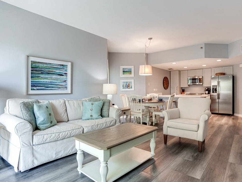 Living Room, Dining Area and Kitchen at 217 Barrington Court