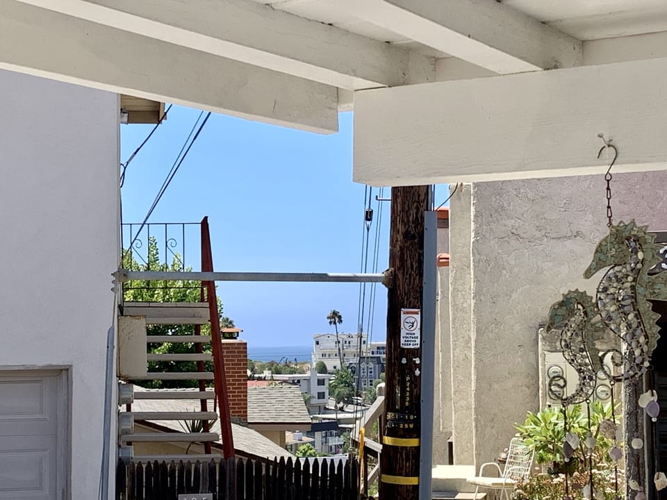 Peek of the ocean from the main window.
