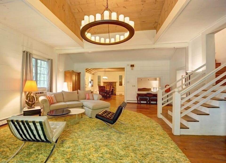 From the Big Bear Living Room into the Dining Room