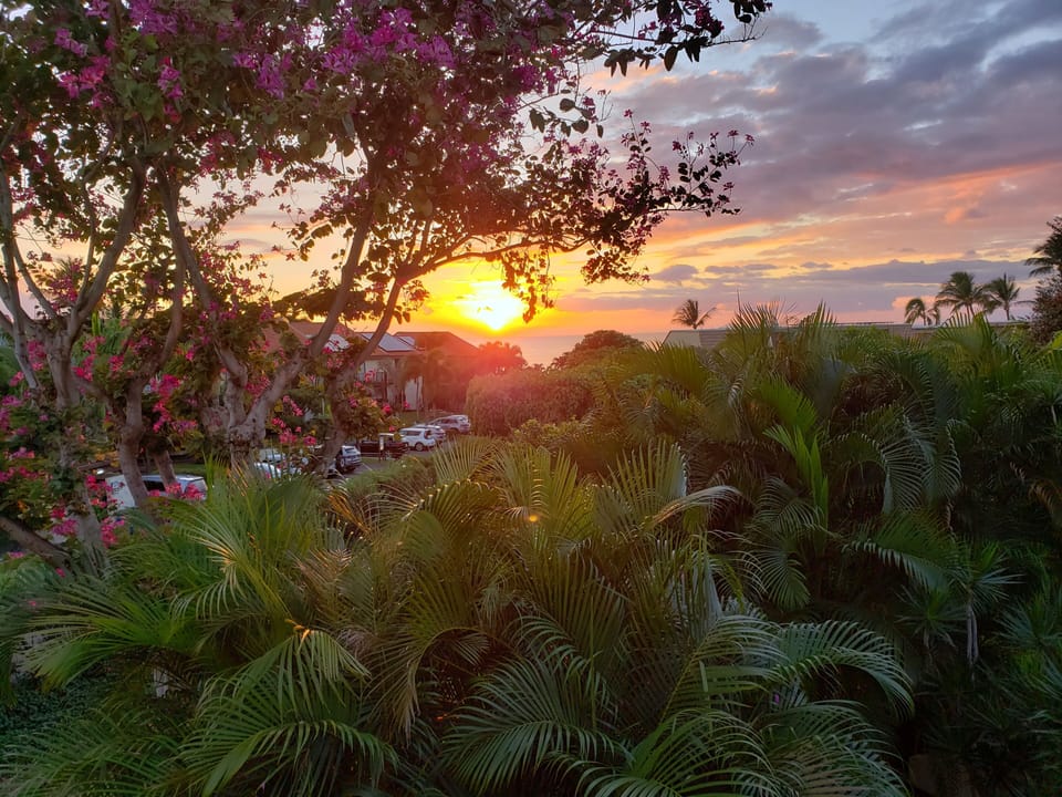 Winter sunset from front lanai 
