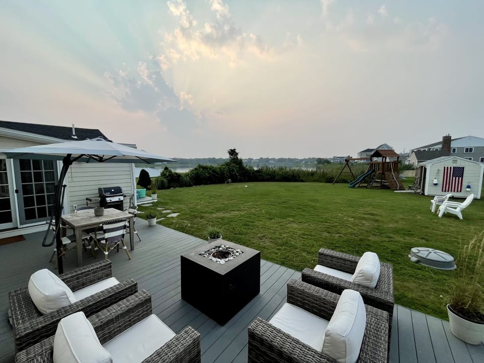 Beautiful sunsets.  New deck for 2026.
