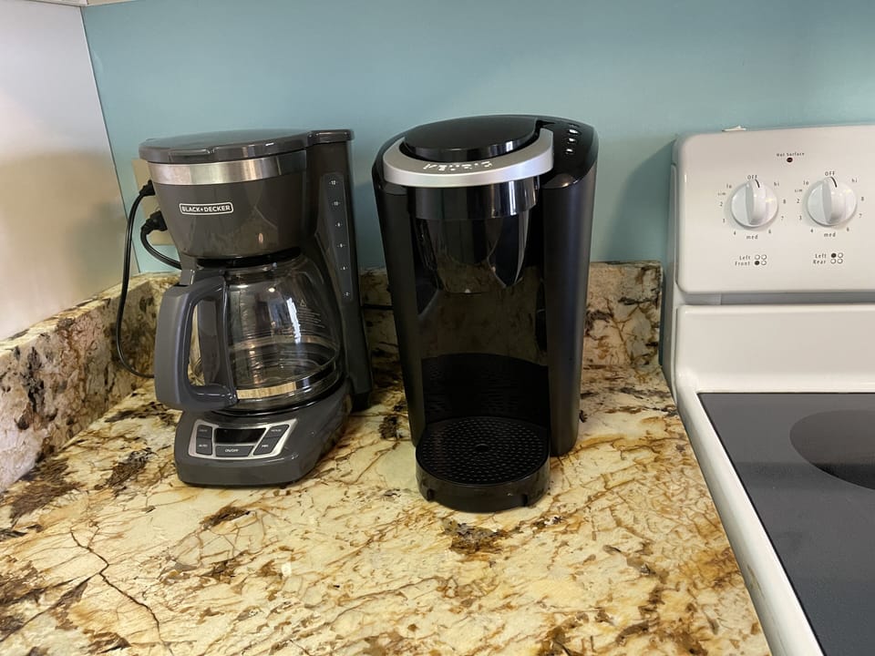 Two types of coffee makers 