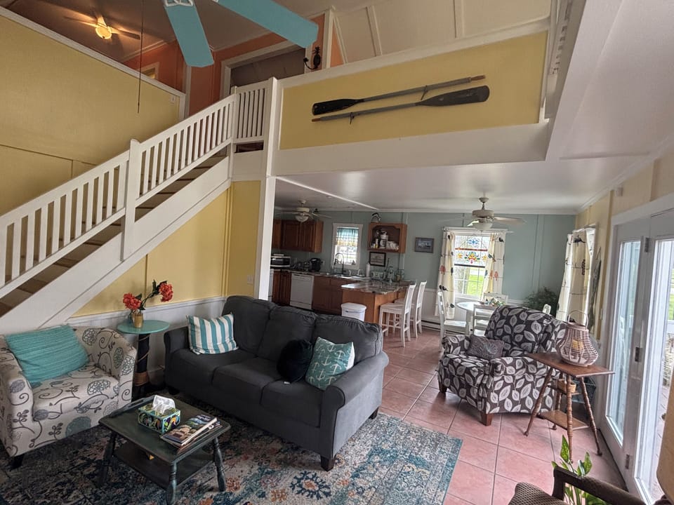 Living room and dinette table