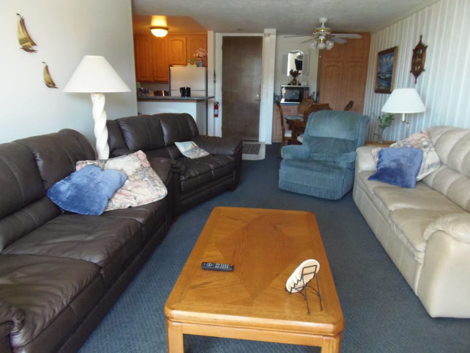 Living room - enough room to stretch out  comfortably or entertain.