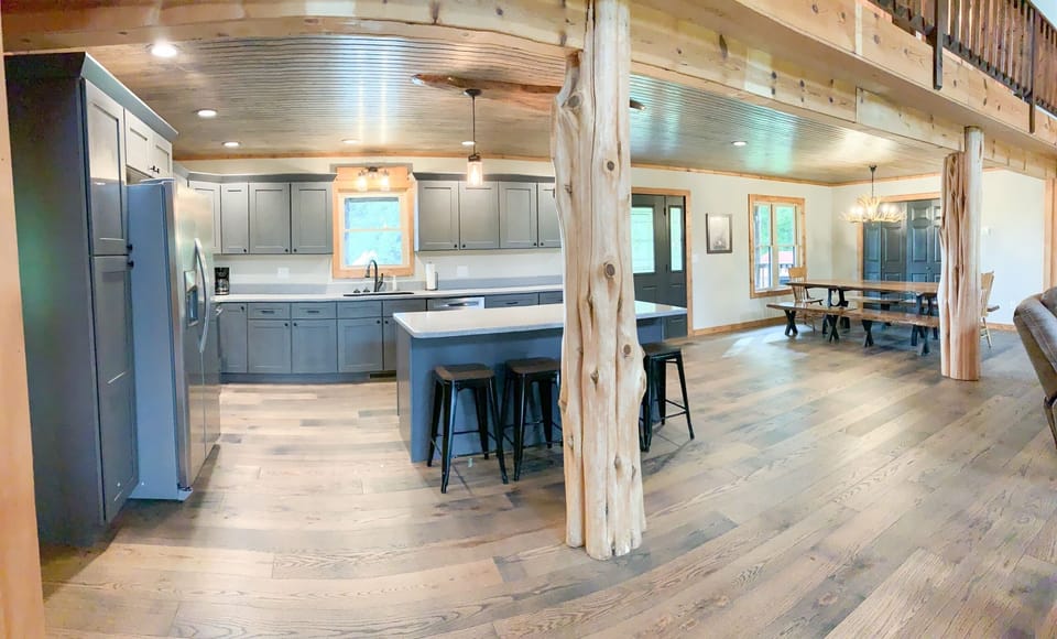 Kitchen and dining room