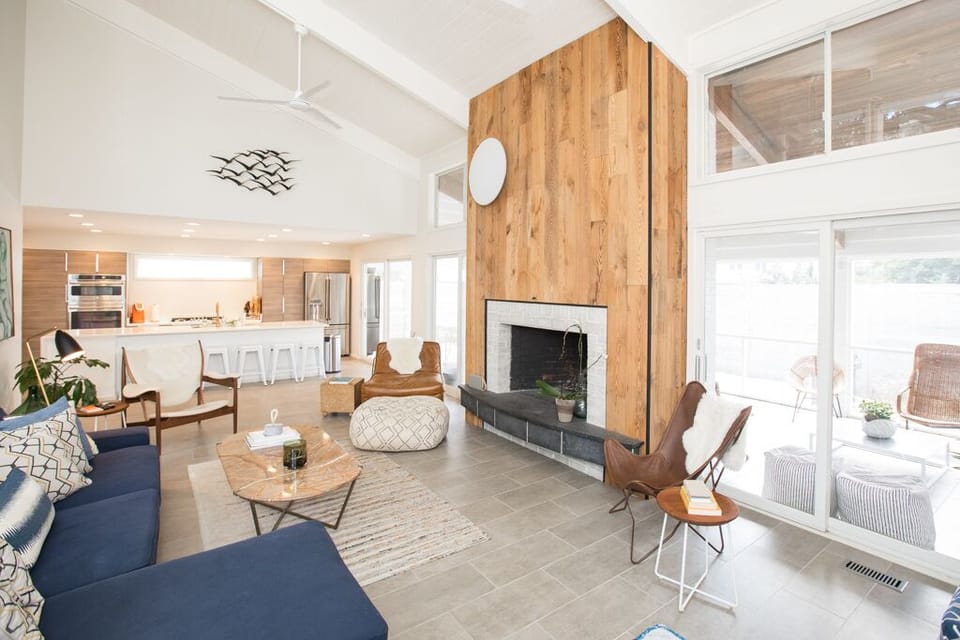Main living area with attached screen porch